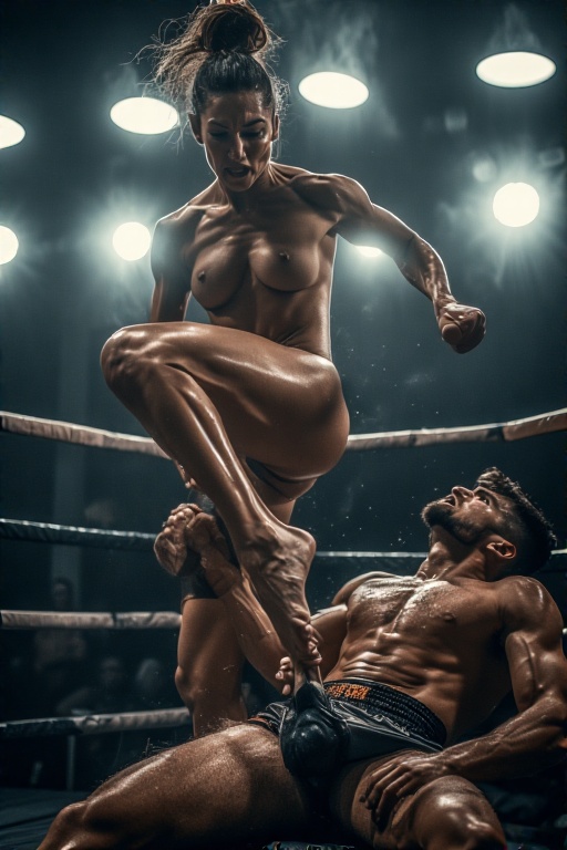 Squeezing testicles until they pop